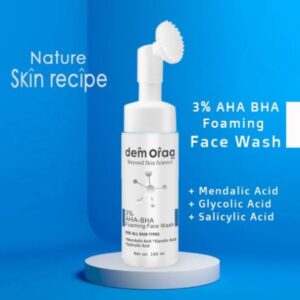 Nature Skin Recipe 3% AHA-BHA Foaming Face Wash With Brush, 150 ml