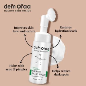 Nature Skin Recipe Anti Acne Foaming Face Wash With Brush, 150 ml