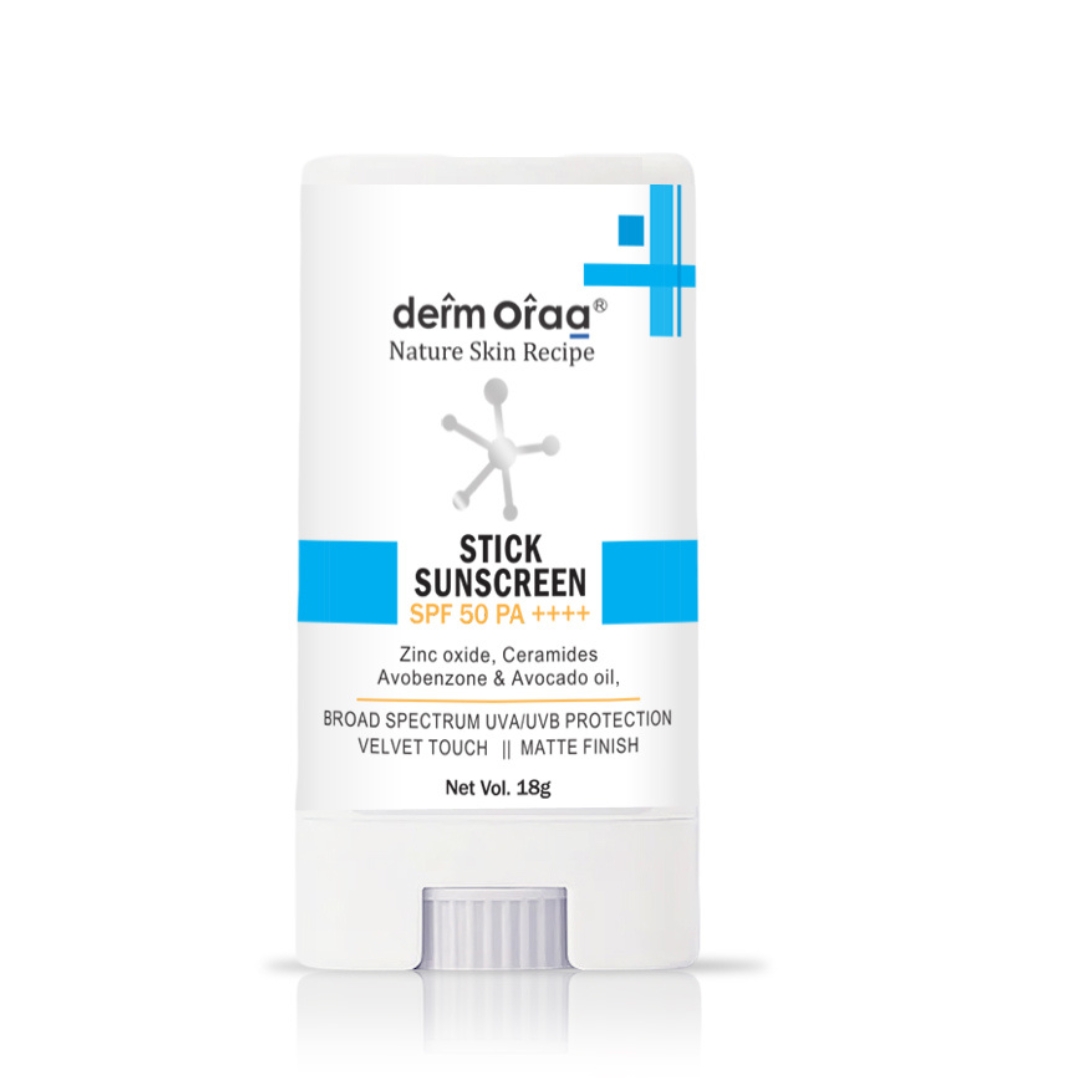 Nature Skin Recipe Stick Sunscreen SPF 50 PA++++ | Zinc Oxide, Ceramides & Avocado Oil |Broad Spectrum UVA/UVB Protection | Velvet Touch & Matte Finish | 18 g