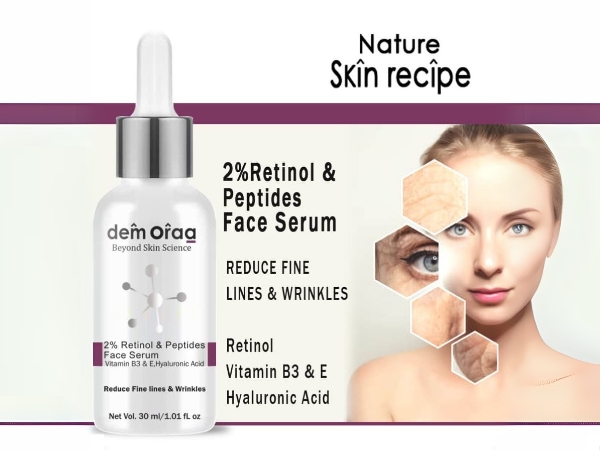 Nature Skin Recipe 2% Retinol & Peptide Face Serum – Smooth, Firm & Rejuvenate Aging Skin