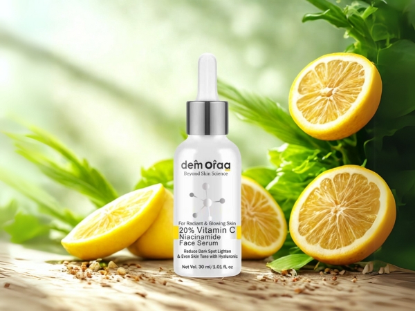 Nature Skin Recipe 20% Vitamin-C & Niacinamide Face Serum – Brighten, Hydrate & Rejuvenate Skin Naturally