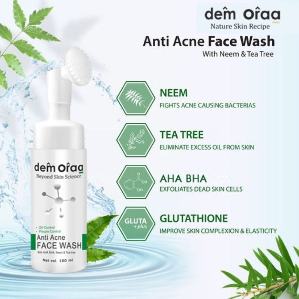 Nature Skin Recipe Anti Acne Foaming Face Wash With Brush