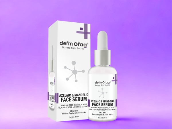 Nature Skin Recipe Azelaic & Mandelic Face Serum – Target Acne Marks, Pigmentation & Clogged Pores with Triple Acid Power