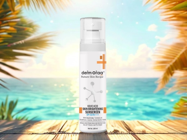 Nature Skin Recipe Kojic Acid Skin Brightening Sunscreen SPF 50 PA++++ – Radiant Sun Protection with Turmeric Oil and Glutathione
