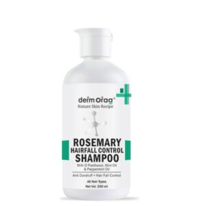 Nature Skin Recipe Rosemary Hairfall Control Shampoo | With D-Panthenol, Mint Oil & Peppermint Oil | Anti Dandruff + Hair Fall Control | 200 ml