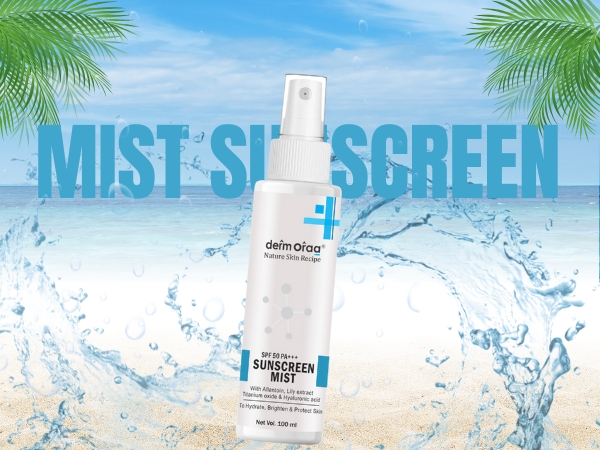 Nature Skin Recipe SPF 50 Pa+++ Sunscreen Mist | Allantoin, Lilly Extract & Titanium Dioxide | To Protect Your Skin From Harmful UV Rays | To Hydrate, Brighten & Protect Skin | 100 ml
