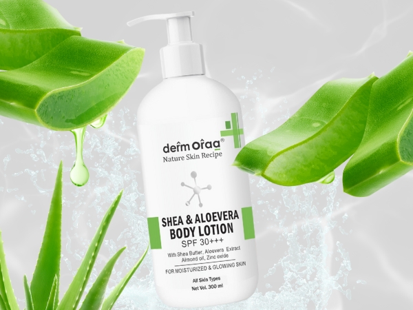 Nature Skin Recipe Shea & Aloevera Body Lotion With SPF 30+++ – Moisturize, Glow & Protect in One Step