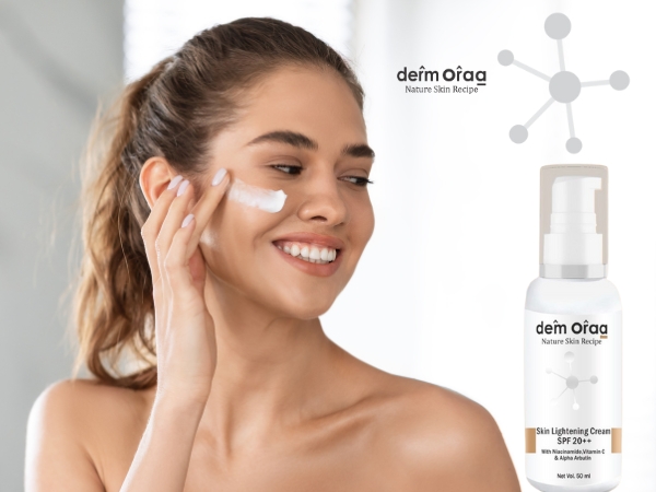 Nature Skin Recipe Skin Lightening Cream – Brighten and Protect Skin with Niacinamide, Vitamin C & SPF 20++