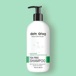 Nature Skin Recipe Tea Tree Shampoo | With Tea Tree Oil, Cedarwood Oil & Aloe Vera Extract | Anti Dandruff, Reduces Itching & Clarifies Scalp | 250 ml